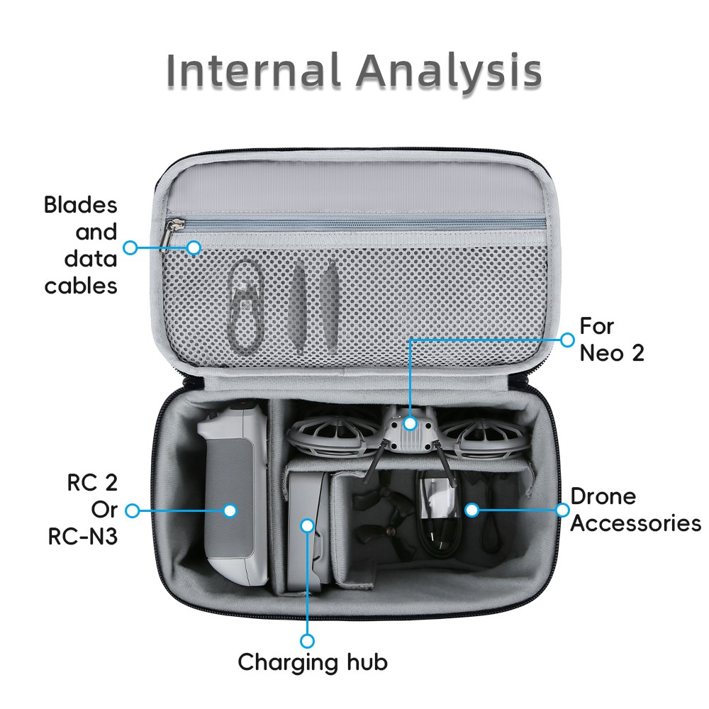 Portable Travel Shoulder Bag For DJI Neo 2 Protective Carrying Case Storage Bag