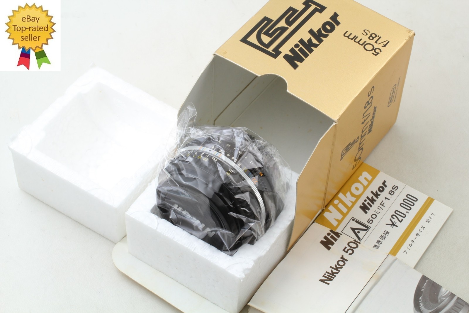 [Almost Unused in Box] Nikon Ai-s Nikkor 50mm f1.8 Pancake Standard Lens JAPAN