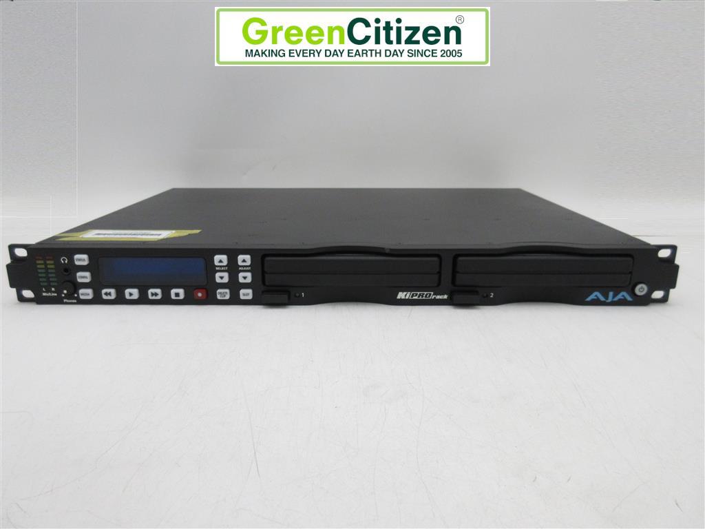 Aja Ki Pro Rack Pro Rack File-Based Recorder and Player- 2 500GB Drives Included