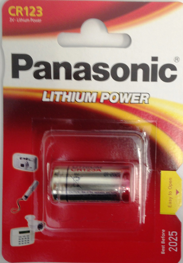 2 Pack Panasonic CR123A 123 3V Lithium Battery SEALED