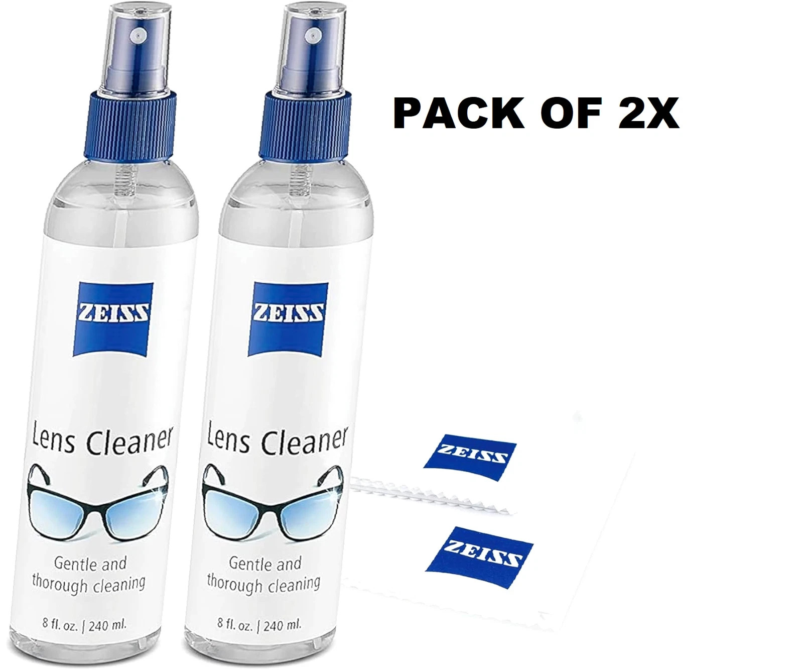 ZEISS Lens CleaZEISS Lensner, Eye Glasses Cleaner Spray & Wipe Solution, 8 fl oz