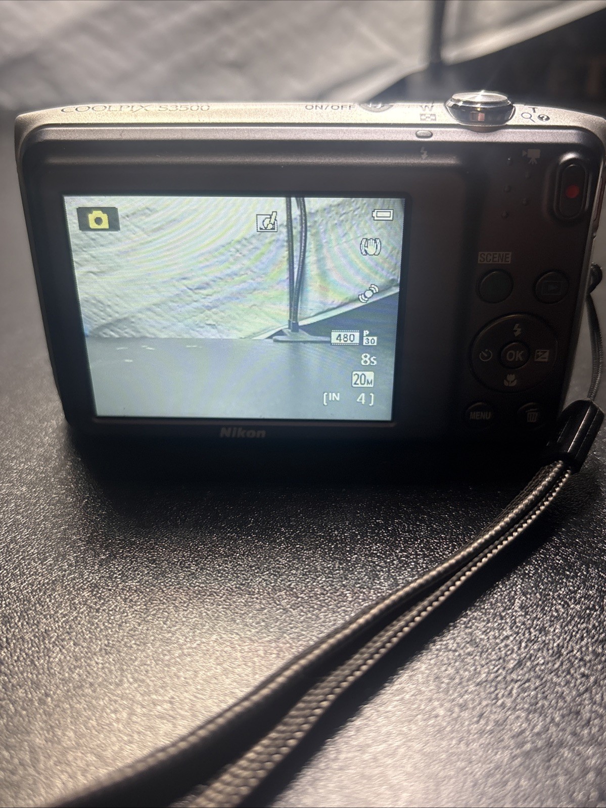 Nikon COOLPIX S3500 20.1MP Digital Camera 7x Optical Zoom Silver— TESTED WORKS✅