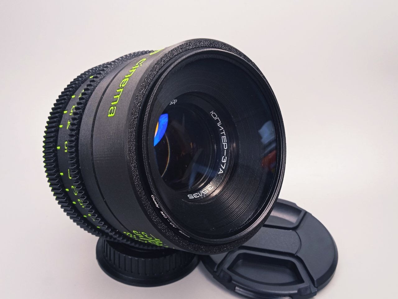 Rehouse ANAMORPHIC Jupiter-37 3.5/135 Cine Mod Vintage Lens Canon EF mount 💙💛
