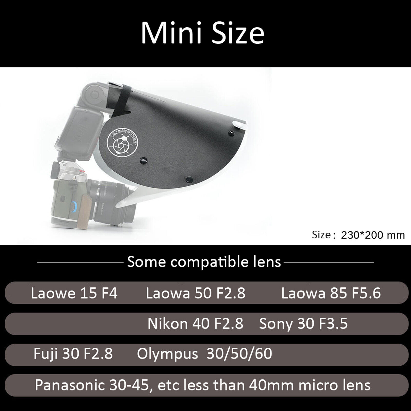 Macro Diffuser Soft Light Cover Reflector For Camera 100 Sony 90 Nikon 105 Lens