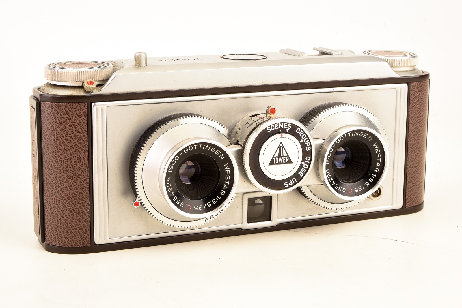 Tower 35mm Stereo Camera Twin Westar 35mm f/3.5 Lenses AS-IS PARTS REPAIR V38