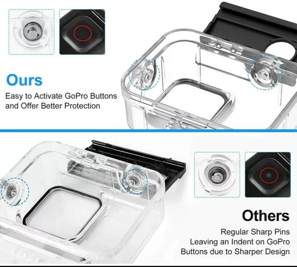 Waterproof Case For Gopro 13, 12 ,11 ,10, 9 Hero Black Diving Housing Protective