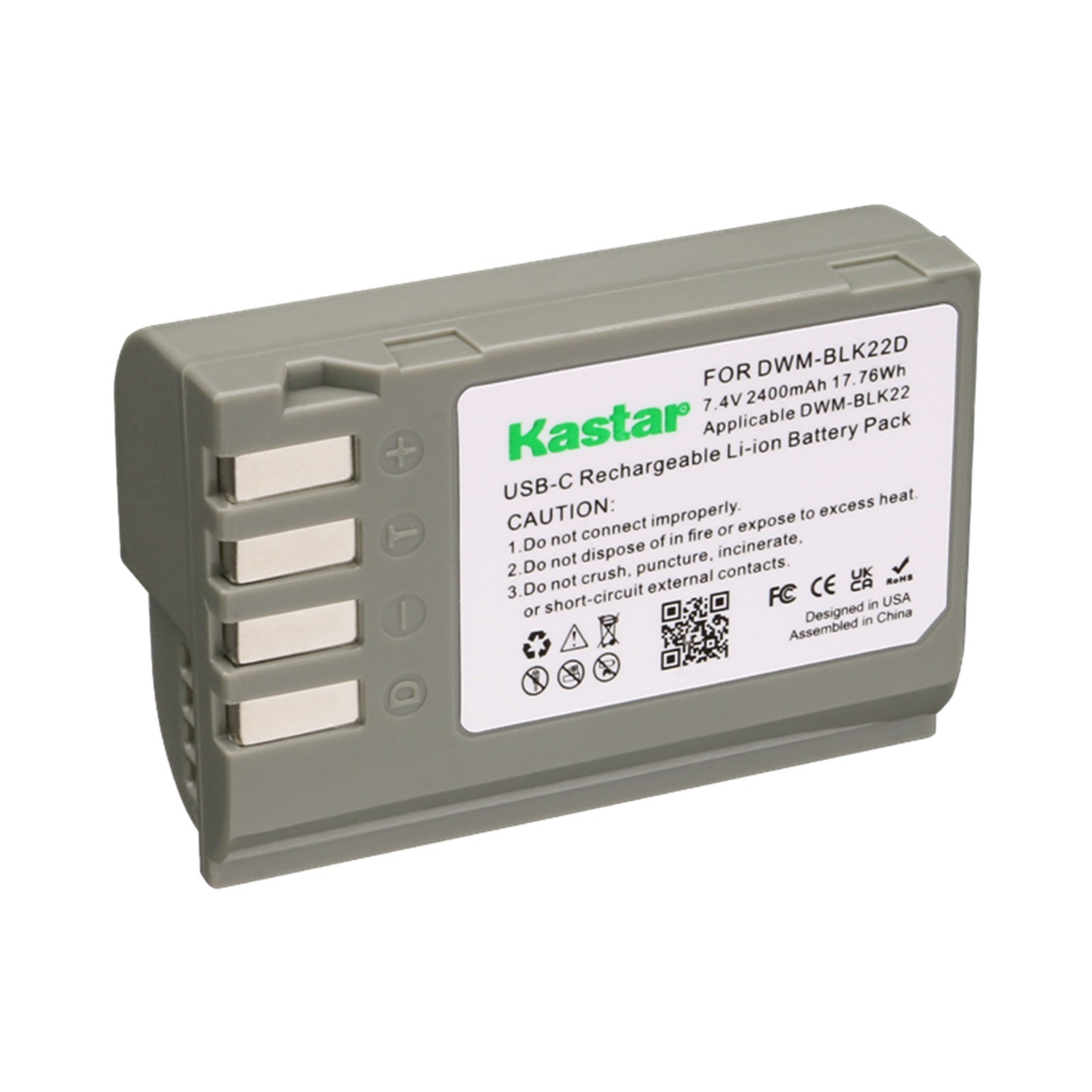 Kastar DMW-BLK22D Battery Pack for Panasonic DMW-BLK22 Lithium-Ion Battery