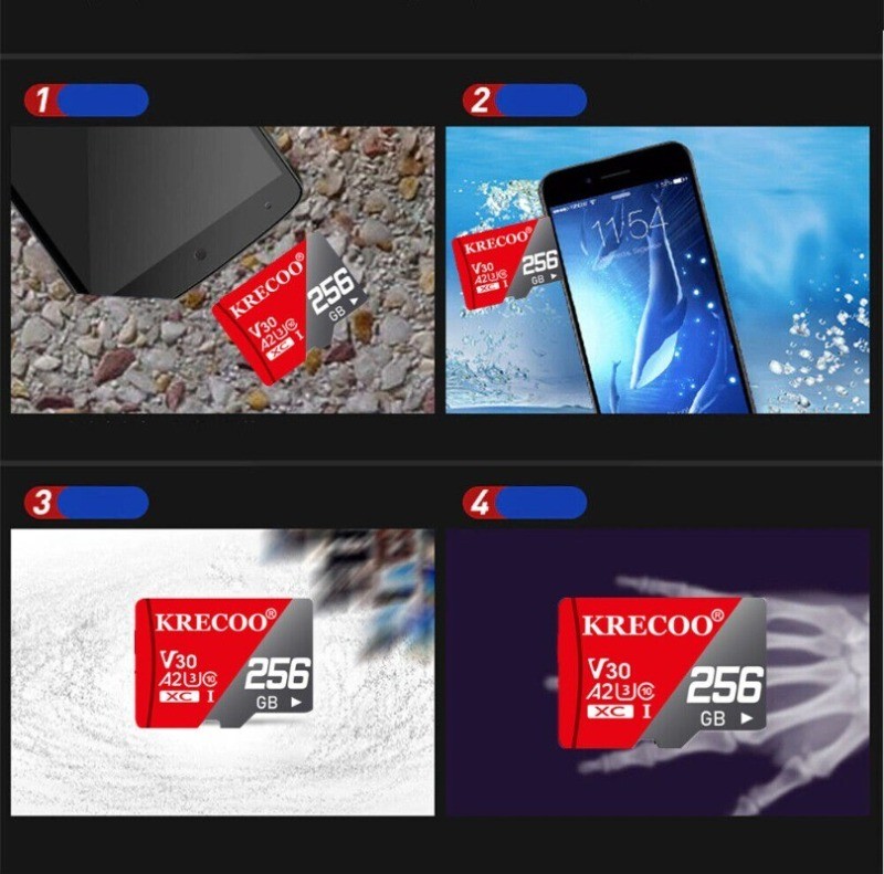 128GB 256GB 1TB Micro SD Card Memory Card TF Card with Adapter High Speed LOT
