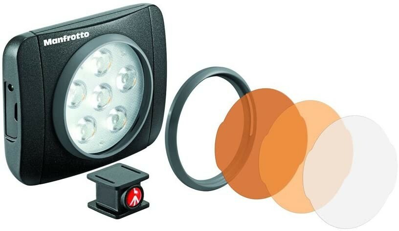 Manfrotto LUMIMUSE 6 LED Light and Accessories – Black
