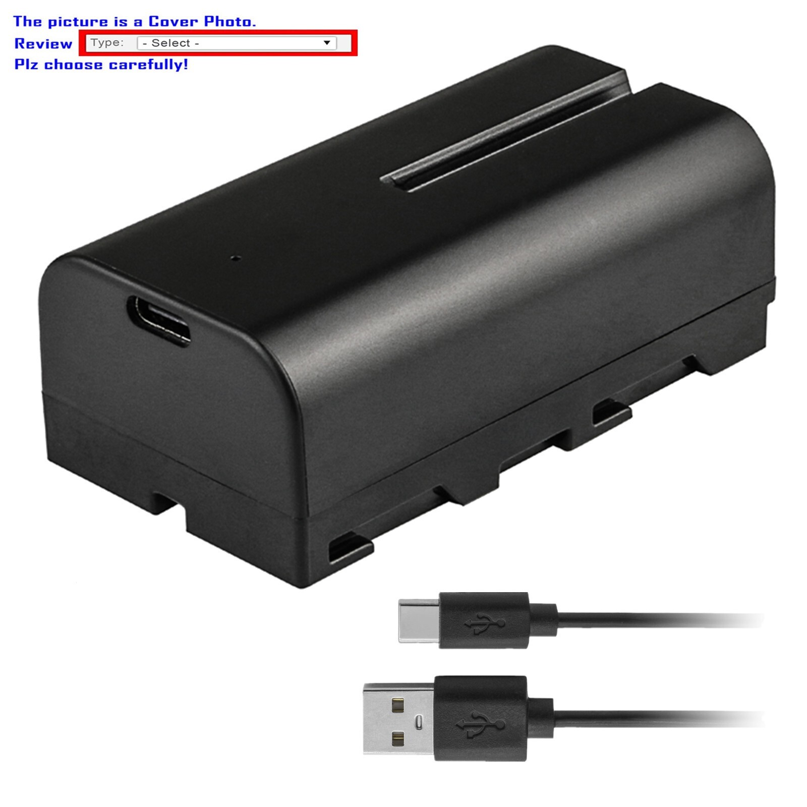 Kastar NP-F570T USB-C Battery for Sony MVC-FD73 MVC-FD75 MVC-FD81 MVC-FD83 FD85