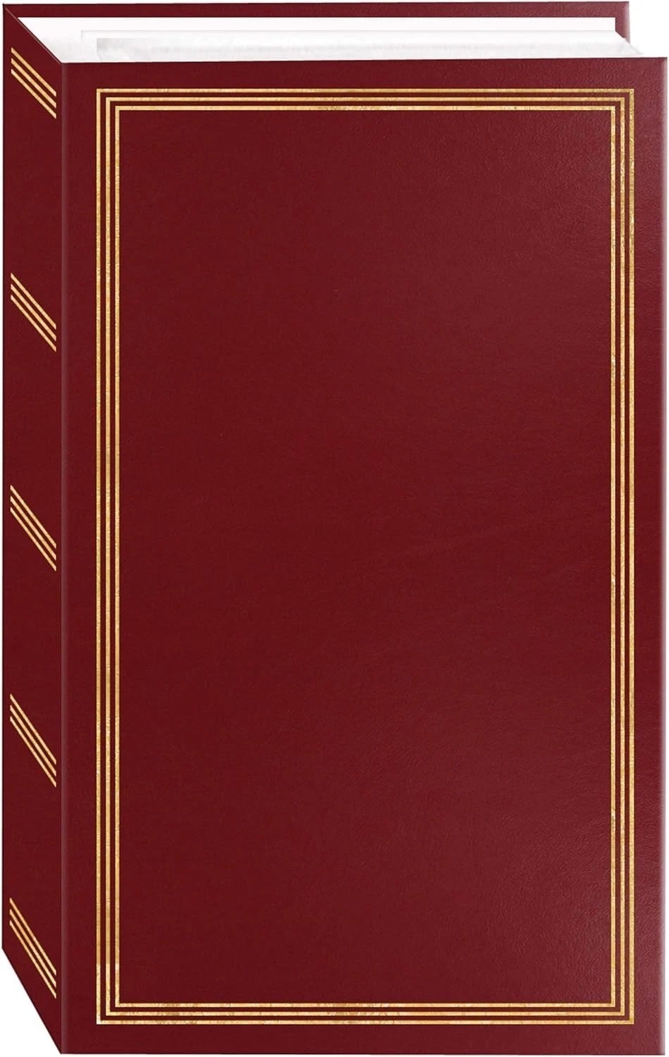 3-Ring Pocket Burgundy Album For 504 Photos – 4″X6″