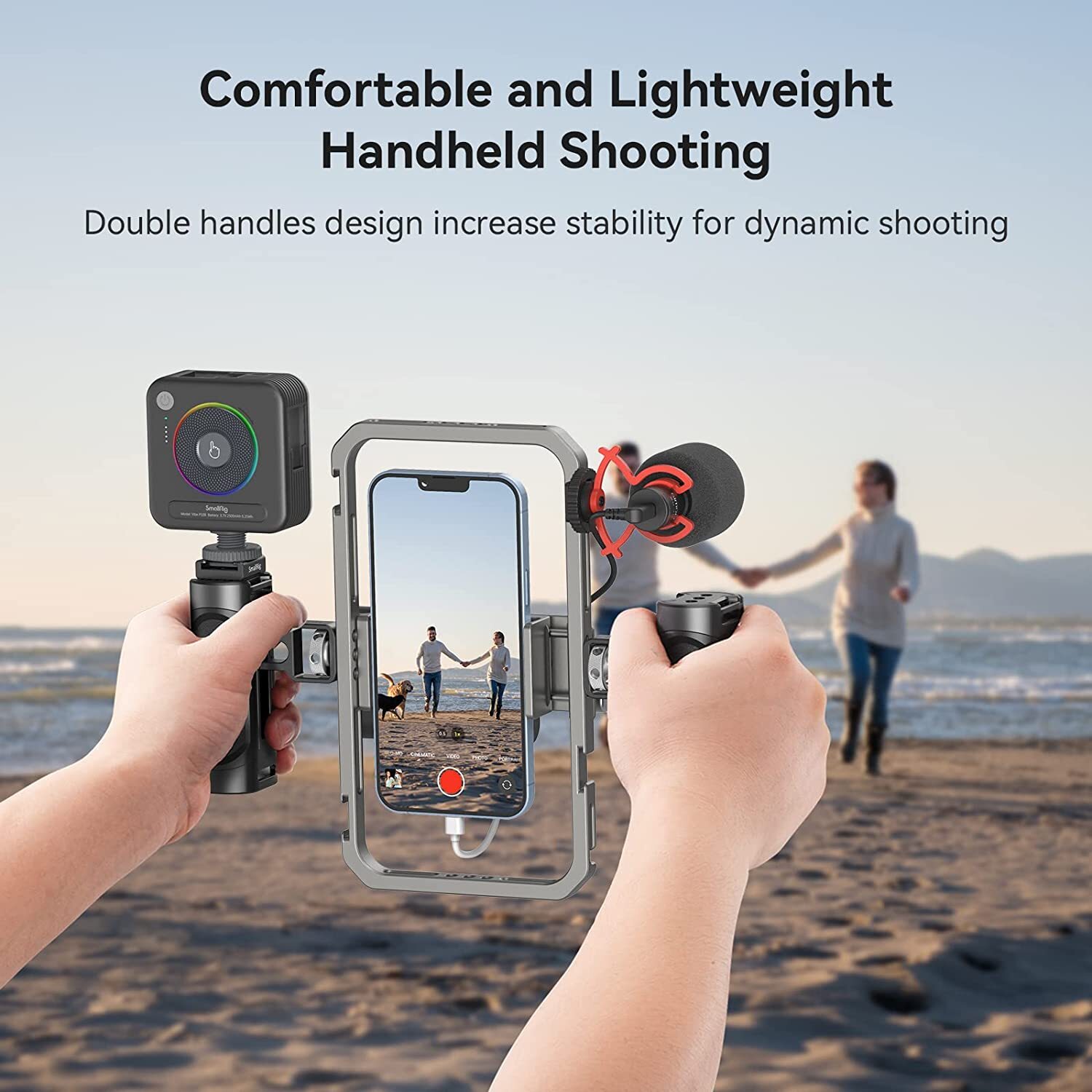 SmallRig Universal Phone Cage,Video Rig Kit for iPhone 17/16/15 for Samsung