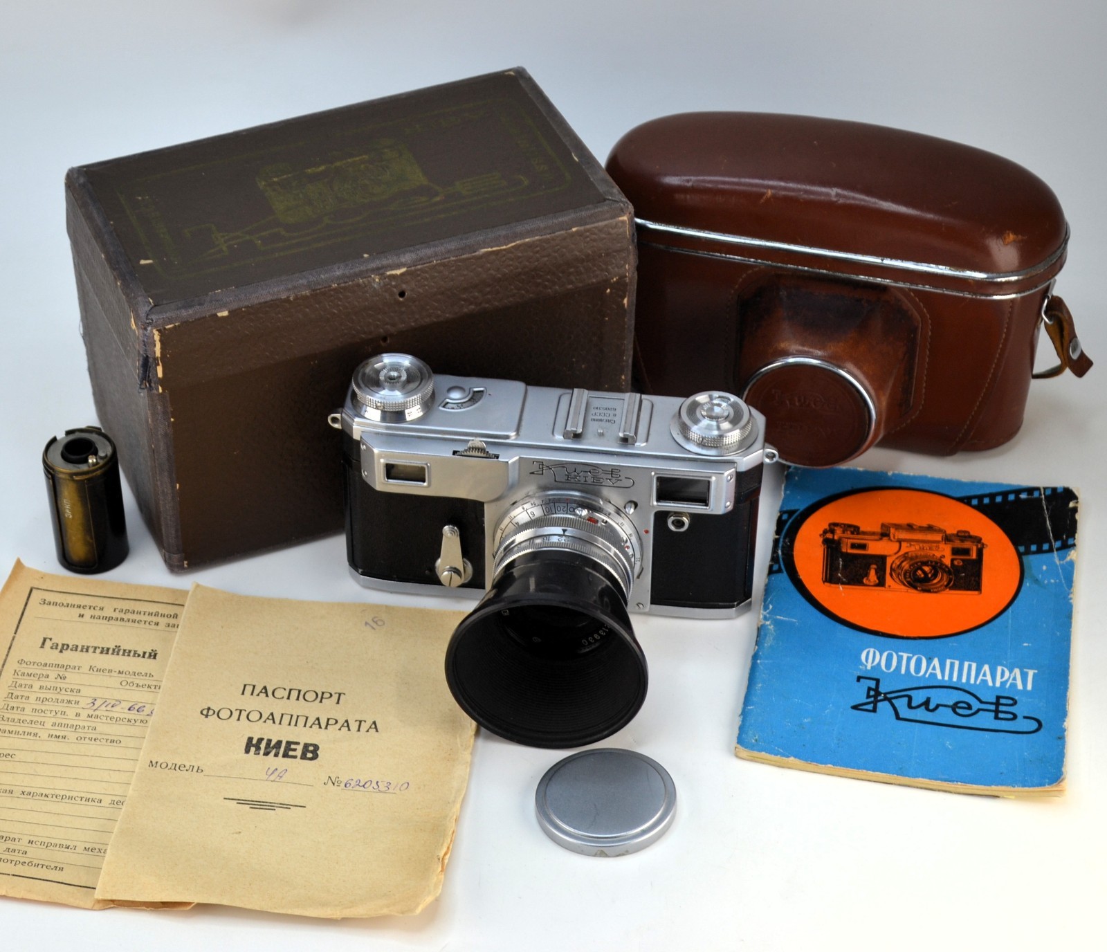 FULLY SERVICED! EARLY 1962 USSR “KIEV-4A” CAMERA + JUPITER-8 lens, FULL SET (2)