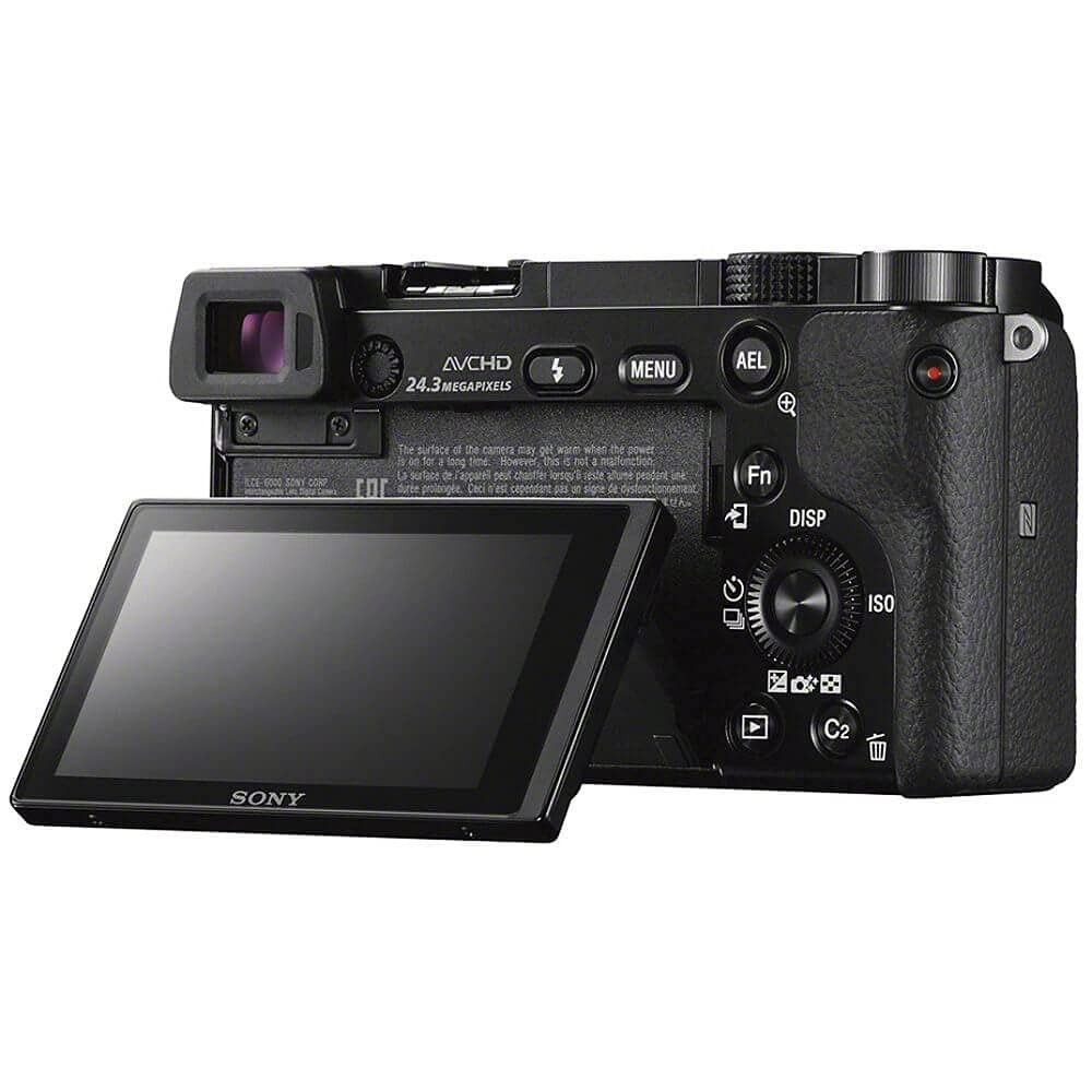 Sony Alpha A6000 Mirrorless Digital Camera w/16-50mm Lens with Accessories Black