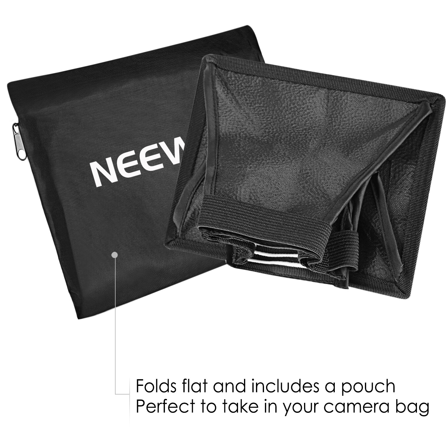Neewer Speedlite Flash Softbox and Reflector Diffuser Kit for DSLR Cameras Flash