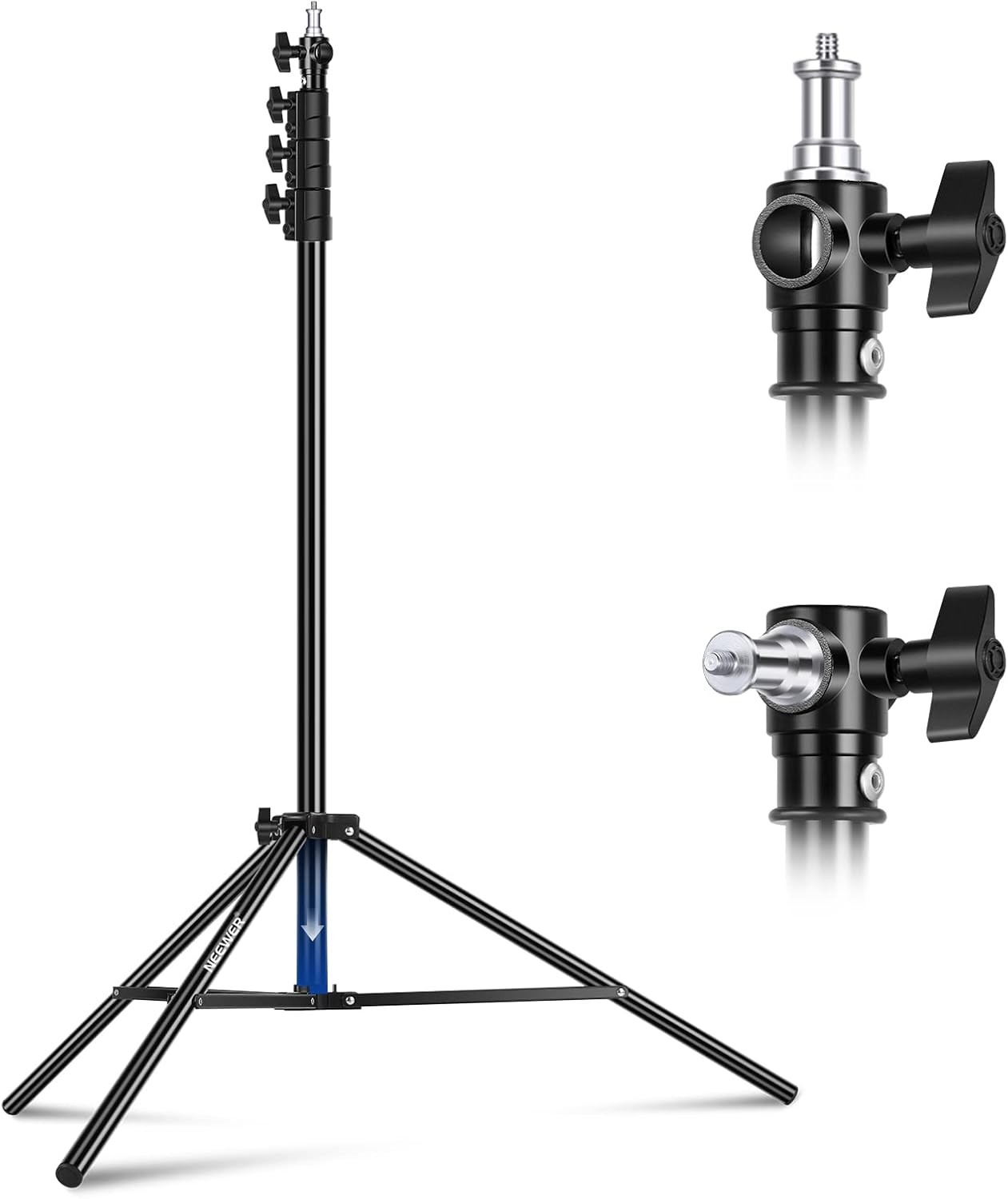 NEEWER Air Cushioned Light Stand 9.8ft 3m Heavy Duty Metal Tripod #R04