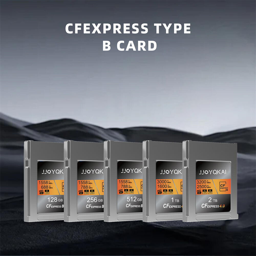JJOYQKAI CFexpress Type B Memory Card 128GB 256GB 512GB 1TB 2TB For Canon Nikon