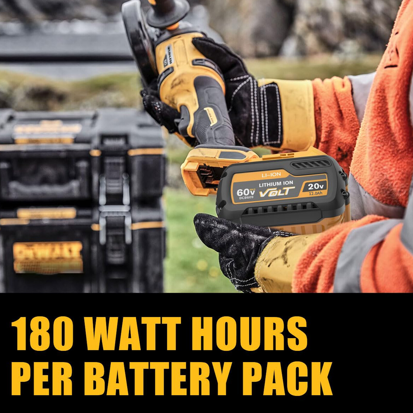 4 Pack DCB606 For DEWALT FLEXVOLT 20V/60V 12Ah MAX Li-Ion Battery DCB606-2
