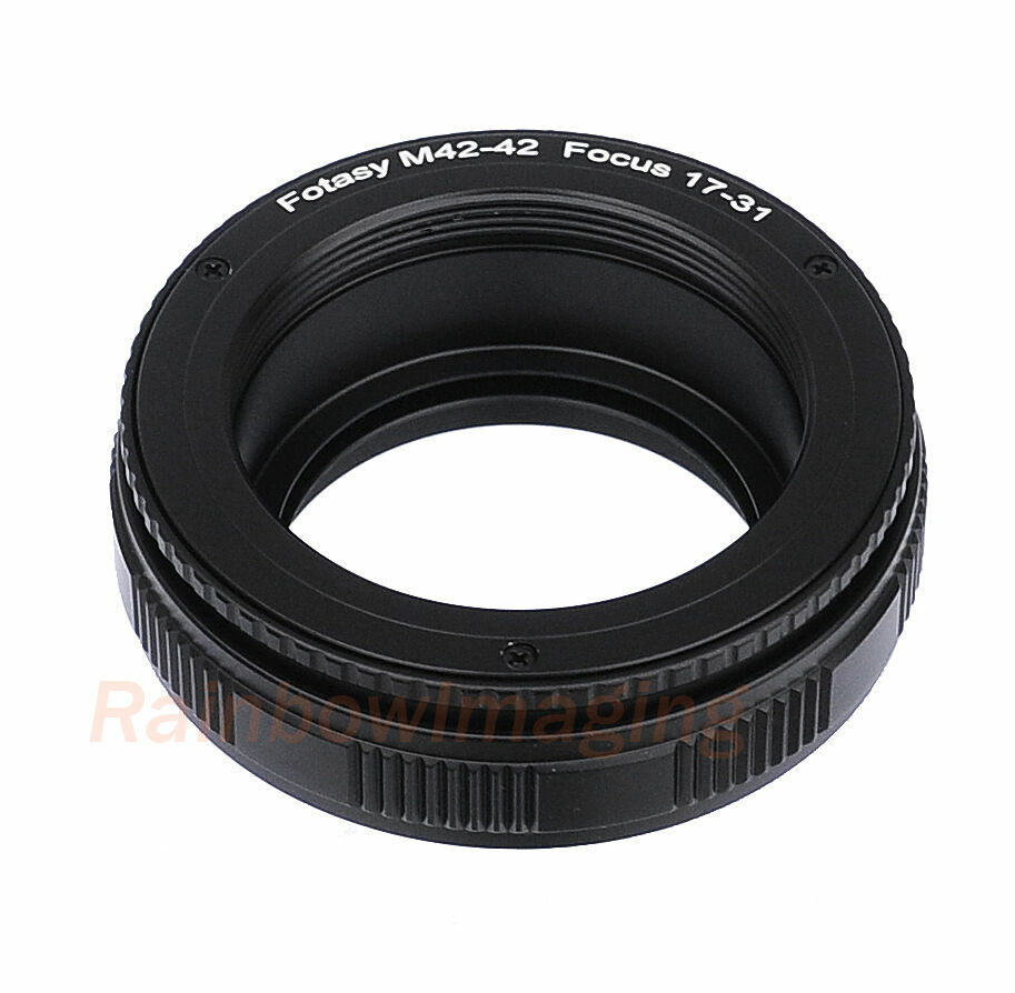 M42 42mm to M42 42mm Screw Mount Adjustable Macro Focusing Helicoid 17mm – 31mm