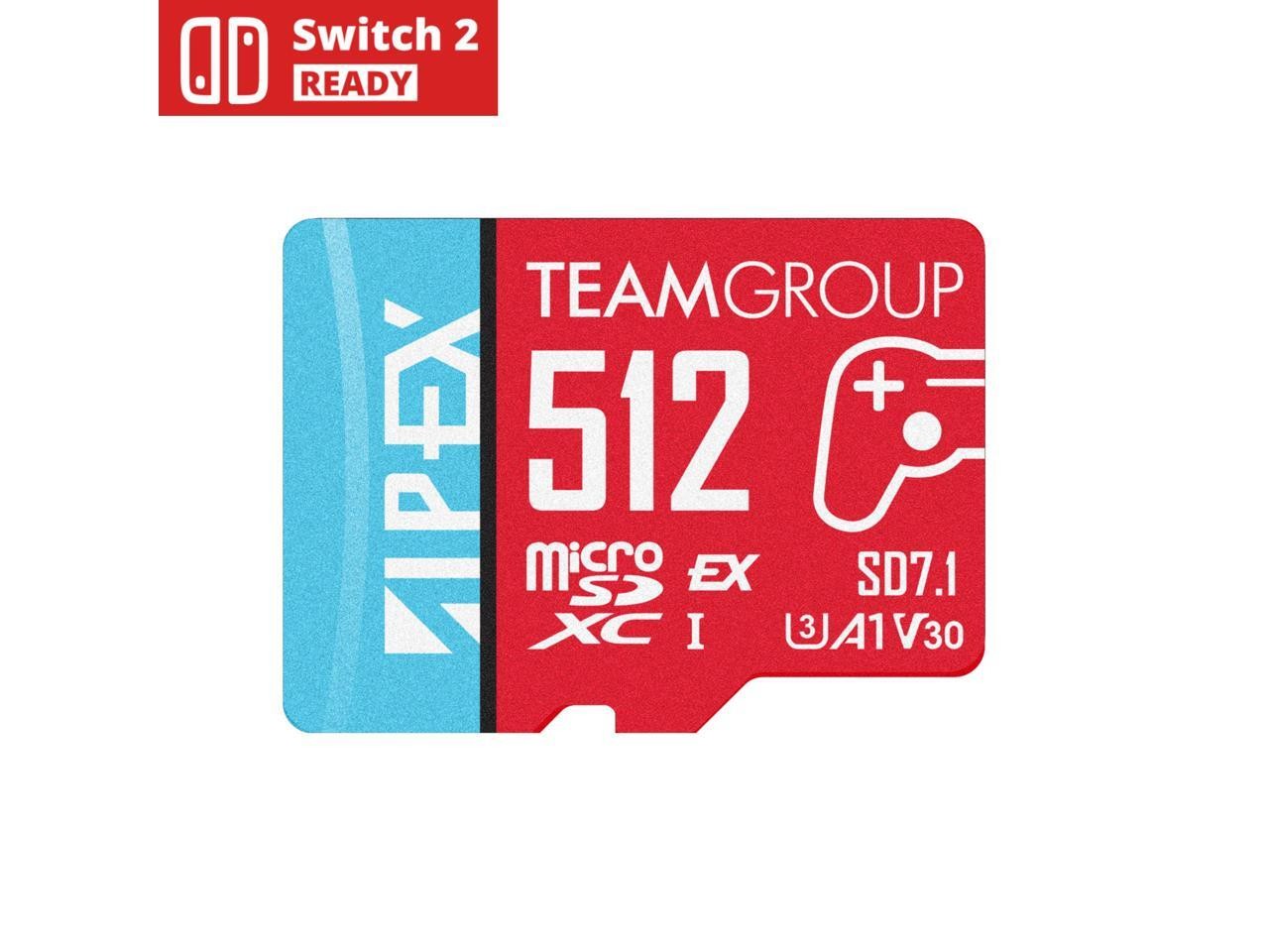 Team Group microSD Express Card – 512GB for Nintendo Switch 2, Steam Deck, and