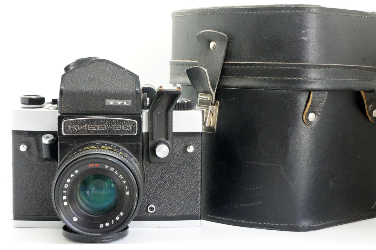 EXC! Kiev-60 Medium Format 6×6 camera Soviet Pentacon Six VOLNA-3 2.8/80 lens