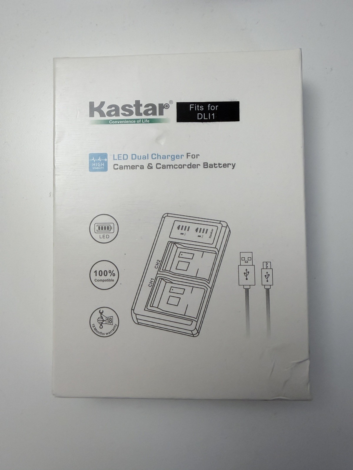Kastar 1-Pack Ei-D-Li1 Battery and LTD2 USB Charger Replacement for Trimble