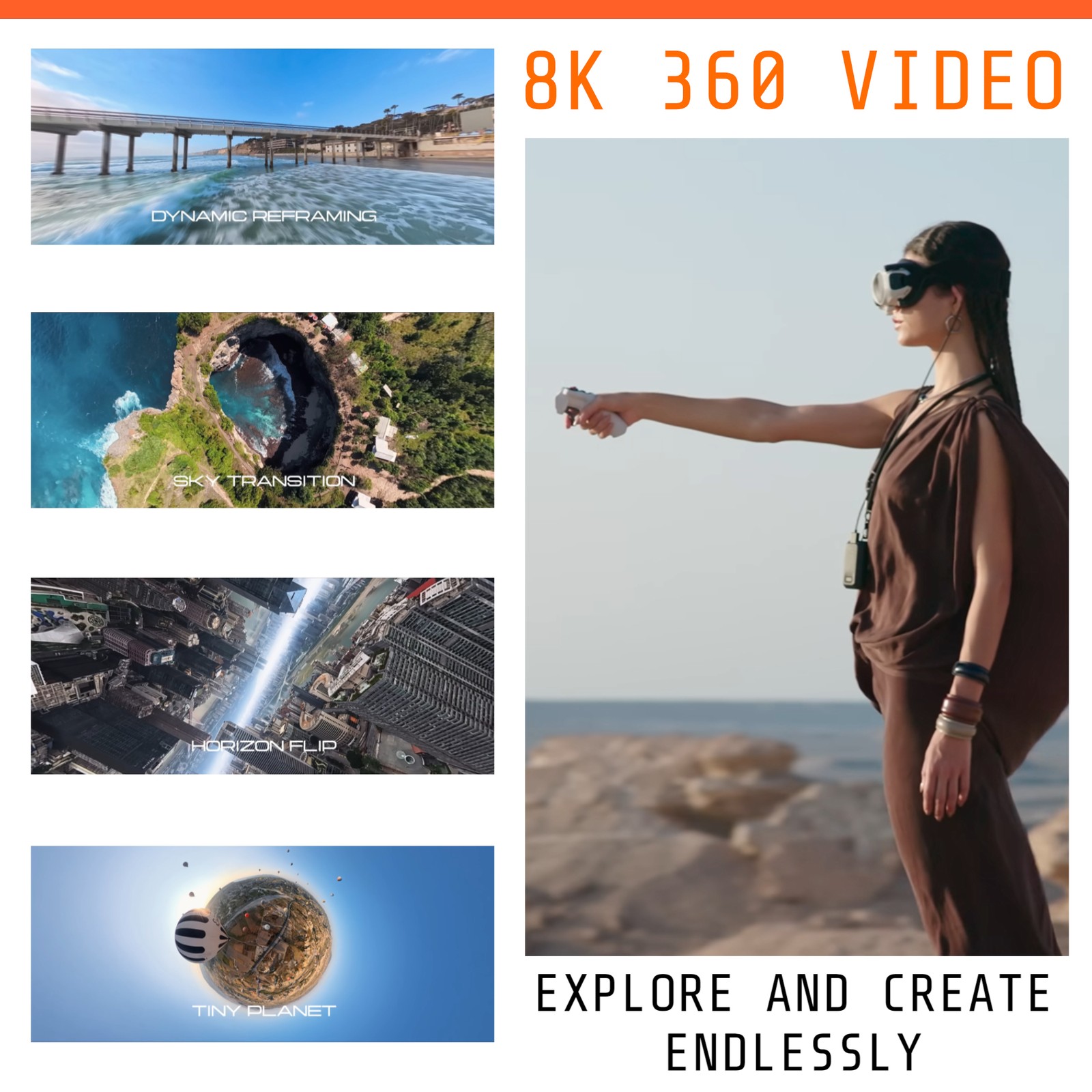 Antigravity A1 8K 360 Drone Standard Bundle with 1-Year Plan Drone Protection