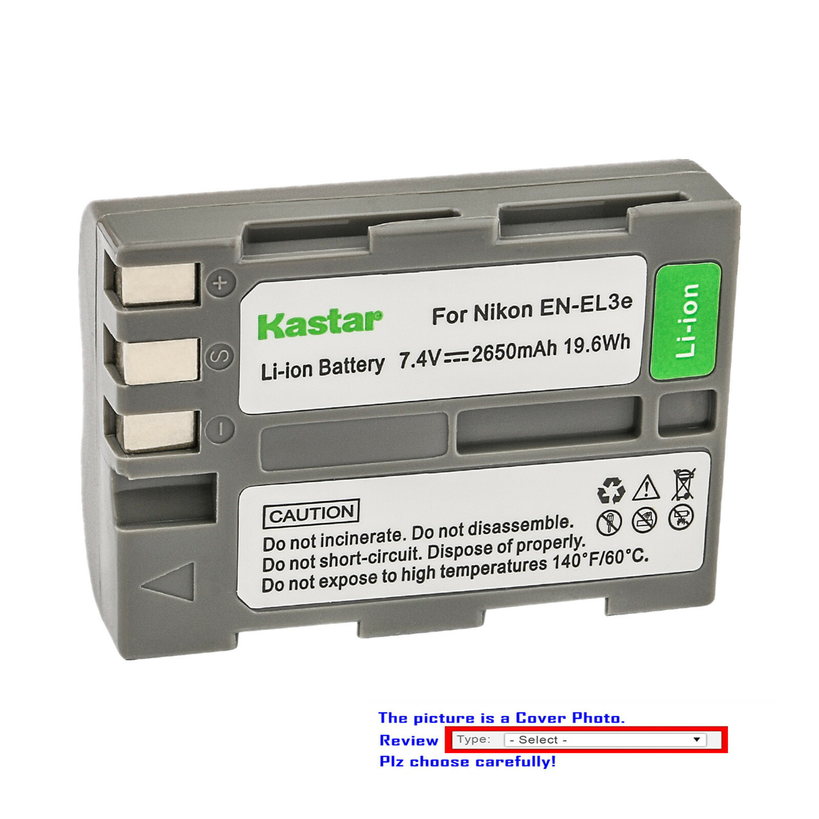 Kastar Replacement Battery for Nikon EN-EL3e MH-18a & Nikon D90 DSLR Camera