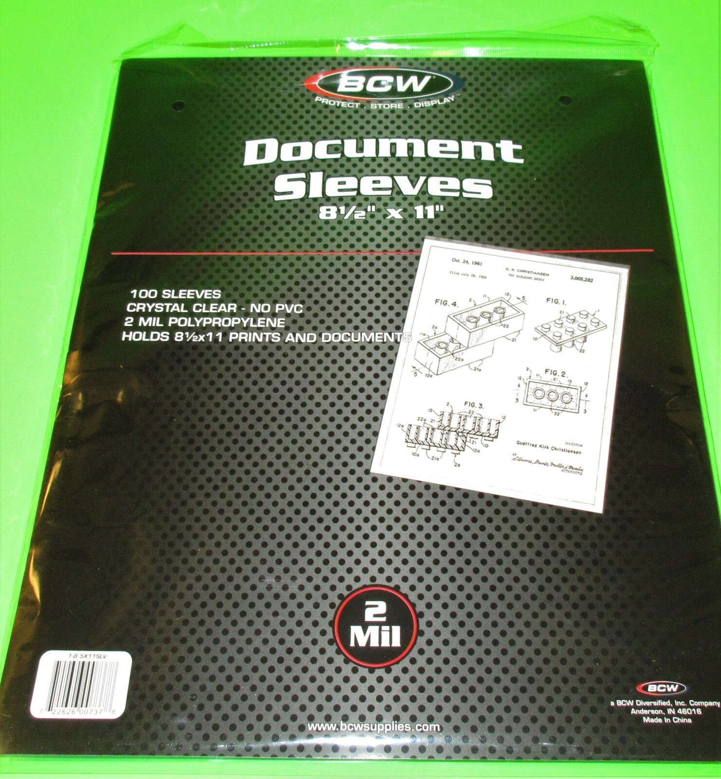 100 8-1/2″x11″ DOCUMENT / PRINT SLEEVES-CLEAR-ARCHIVAL SAFE-ACID FREE-2 MIL