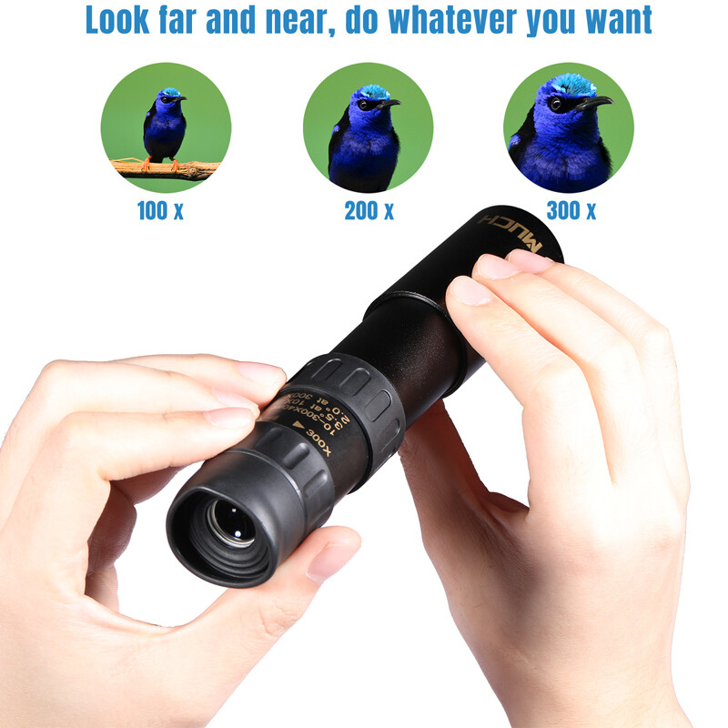 4K 10-300X40mm Super Telephoto Zoom Monocular Telescope Binocular Night Vision