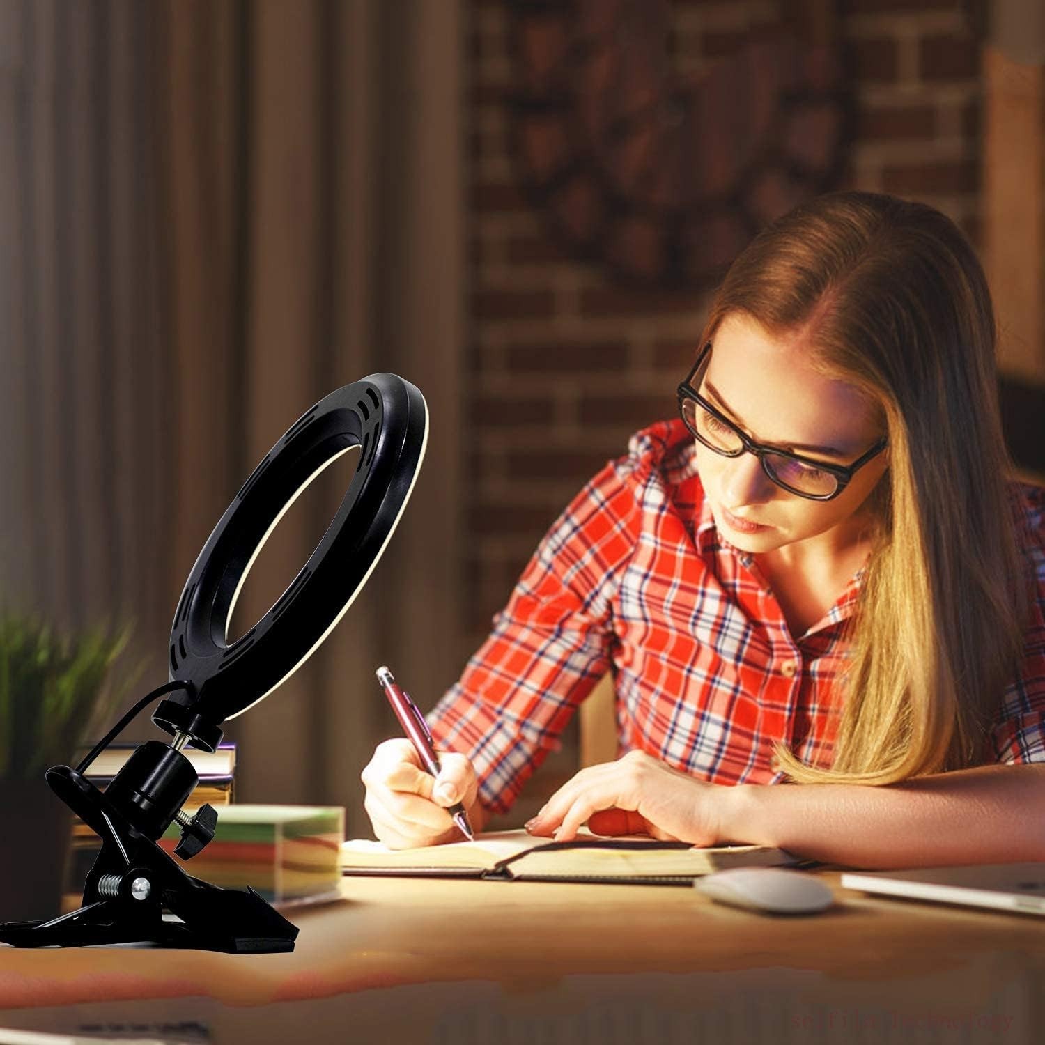 Ring Light 5 Inch USB Portable, 3200K-6500K Dimmable LED Clip on for Laptop C…