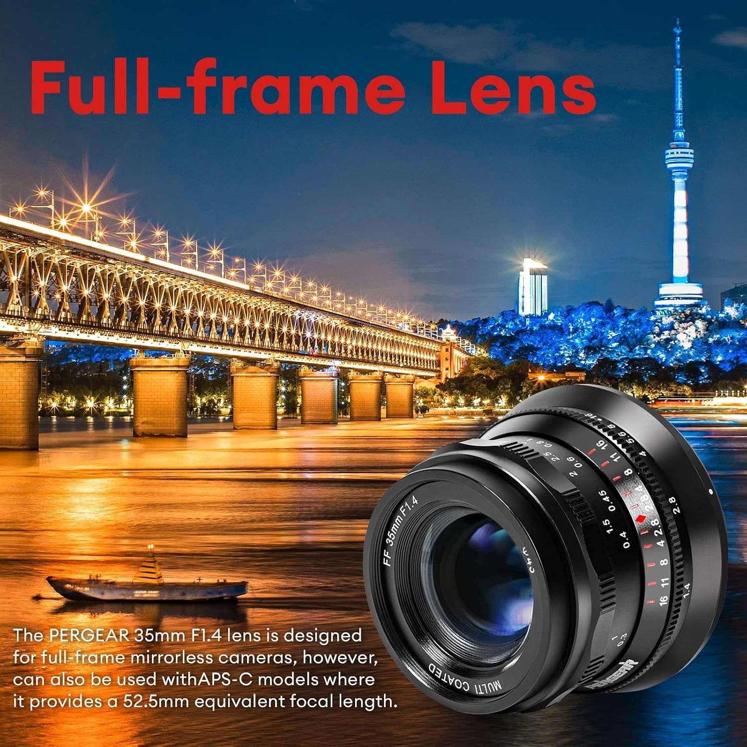 Versatile 35mm F1.4 Lens for APS-C and Full-Frame Cameras