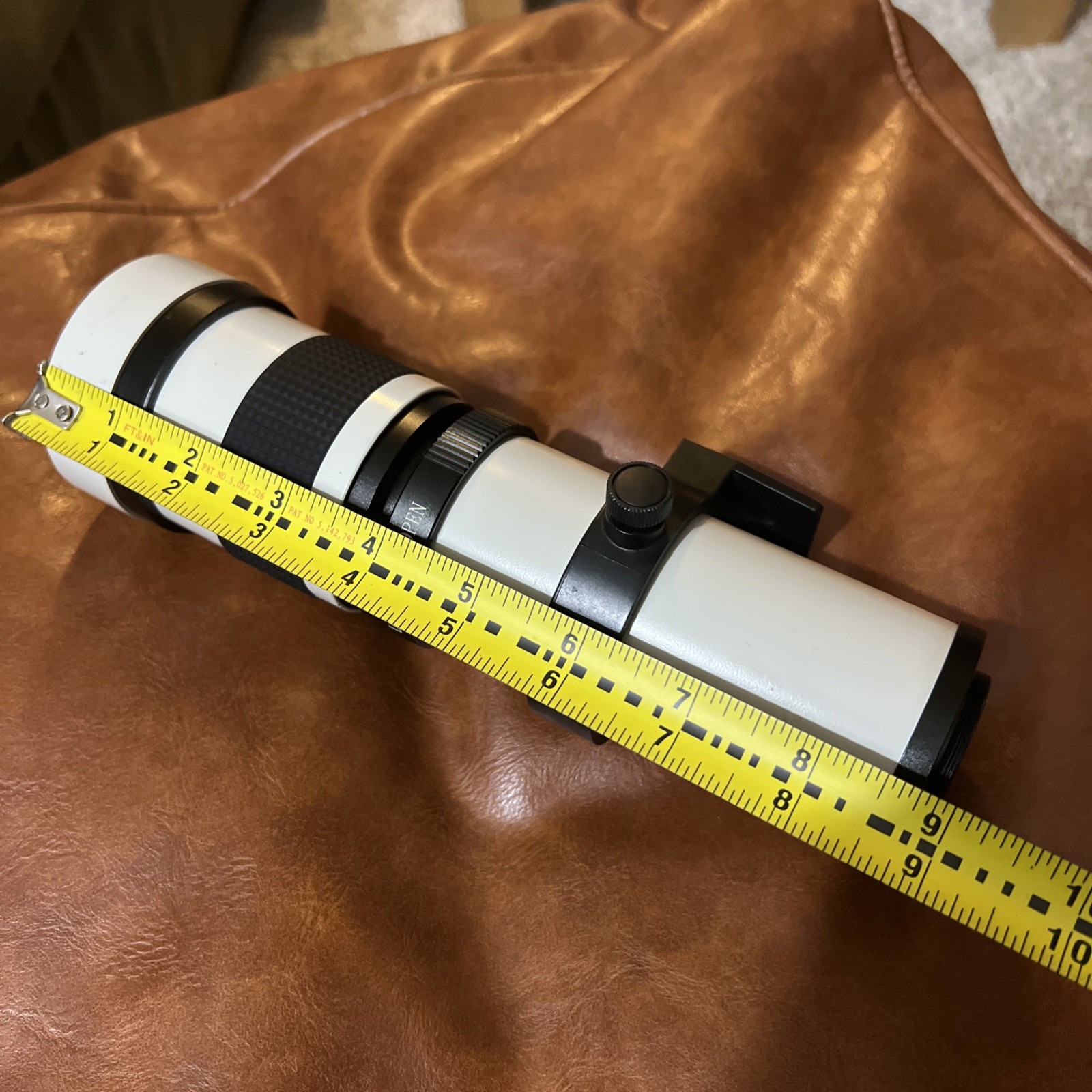 420-800mm f/8.3-16 Super Telephoto Zoom Lens T-Mount Manual Focus White