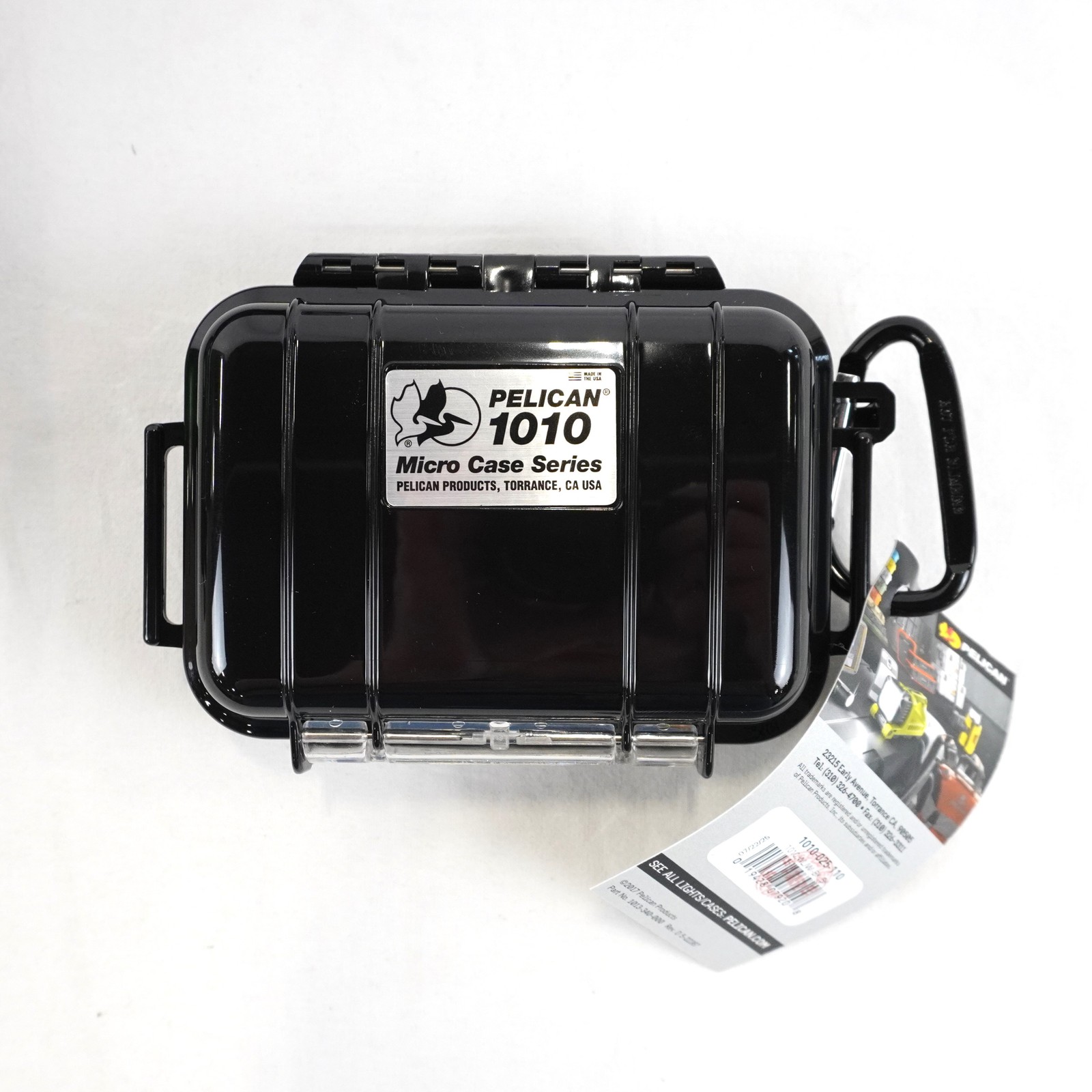 Pelican 1010 Watertight, Crushproof, And Dustproof Micro Cases In Black Set Of 6