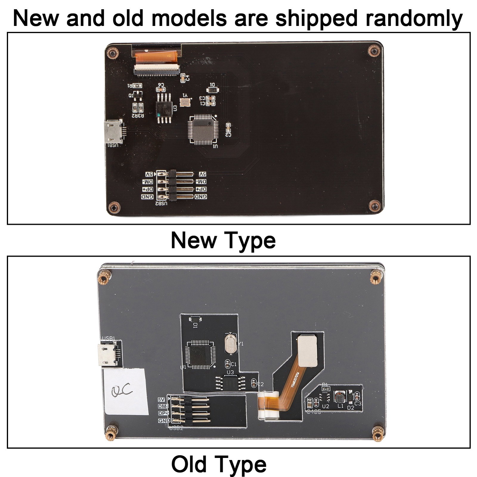 3.5in IPS Monitor Subscreen LCD Display Screen With USB Power Cable Support New