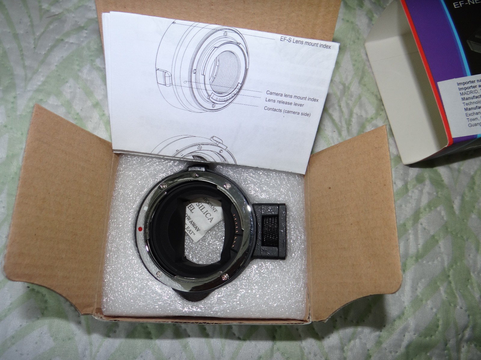EF-NEX II Auto Focus AF Lens Adapter Converter for Canon EF EF-S to Sony NEX E