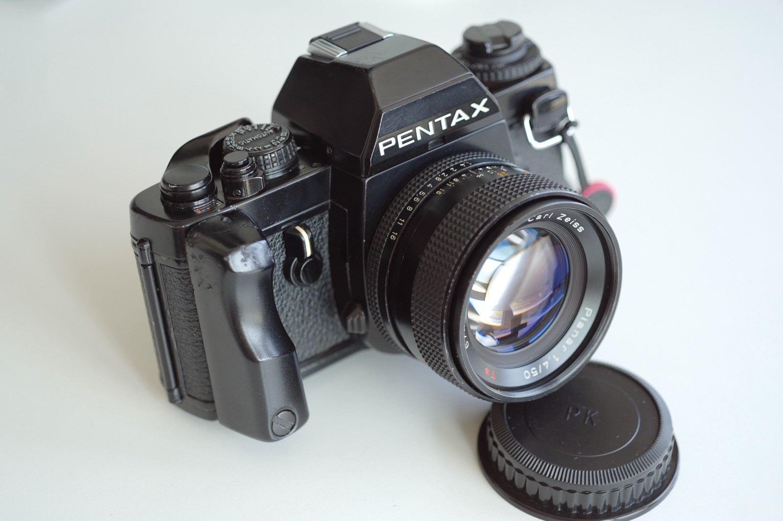 Contax Carl Zeiss Planar T* 50mm F/1.4 Lens AEJ Mod to Pentax K Mount