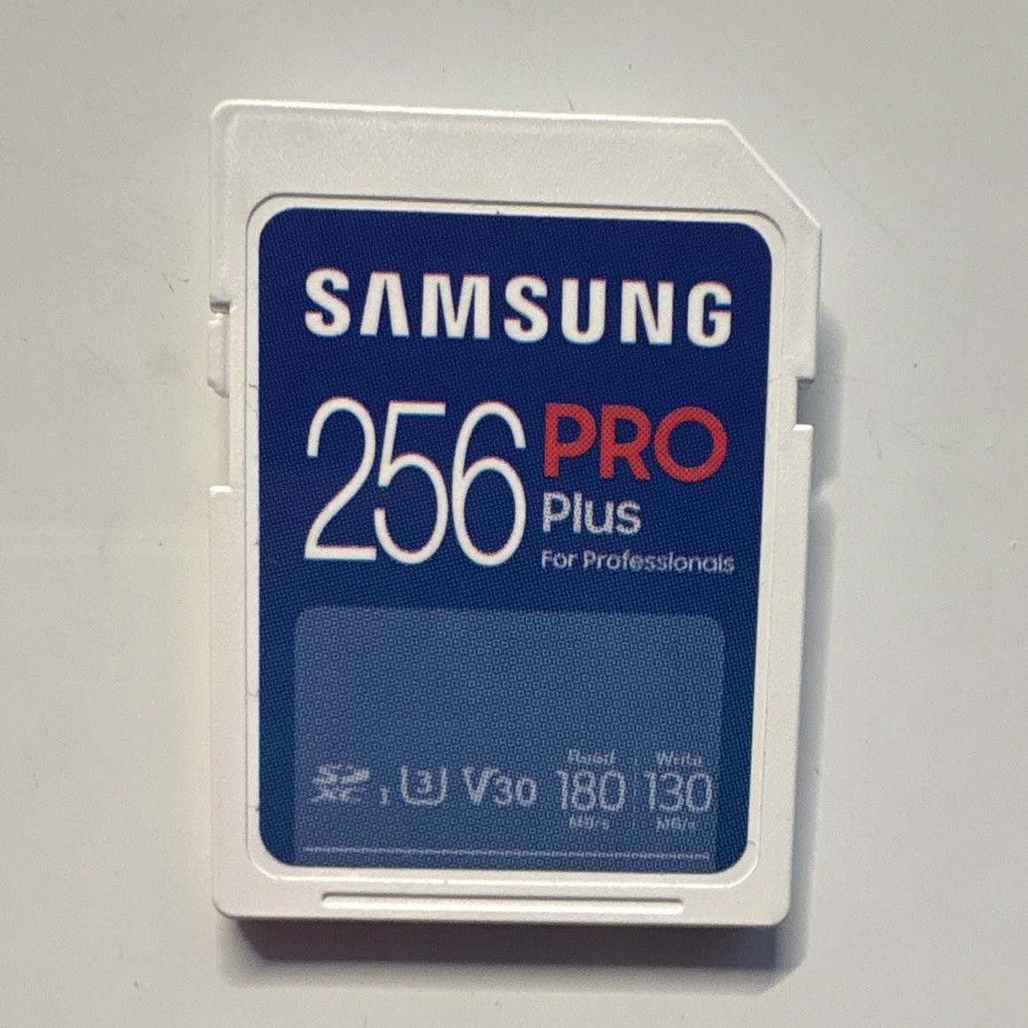 Samsung PRO Plus 256GB SDXC UHS-I U3 V30 High Speed Memory Card 180MB/s