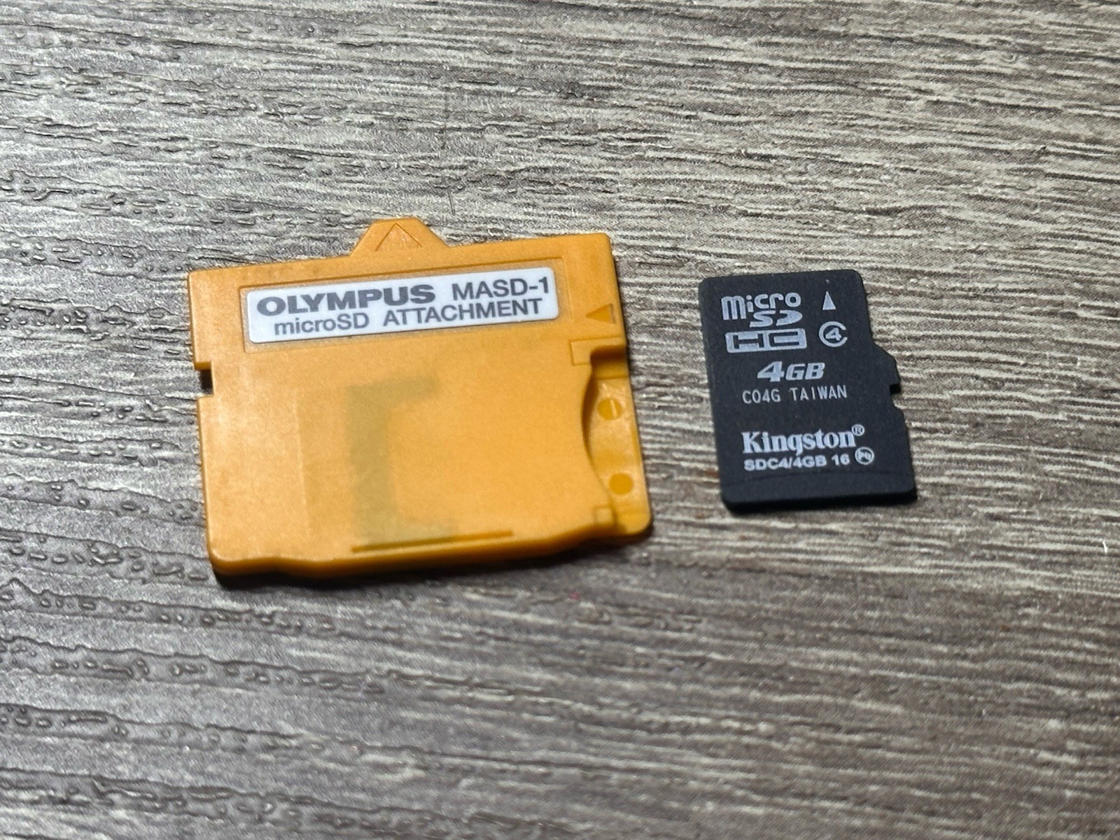 Olympus MASD-1 Xd to Micro SD Memory Card Adaptor W/ Micro SD 4GB Authentic