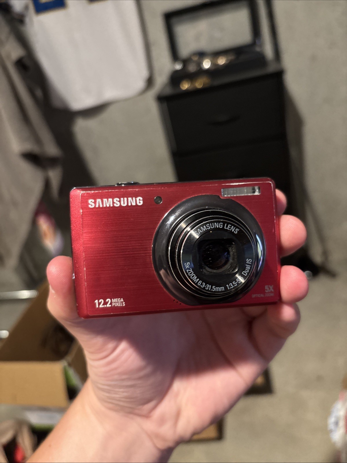 Samsung SL620 12.2MP Digital Camera 5x Optical Zoom Red Tested Working