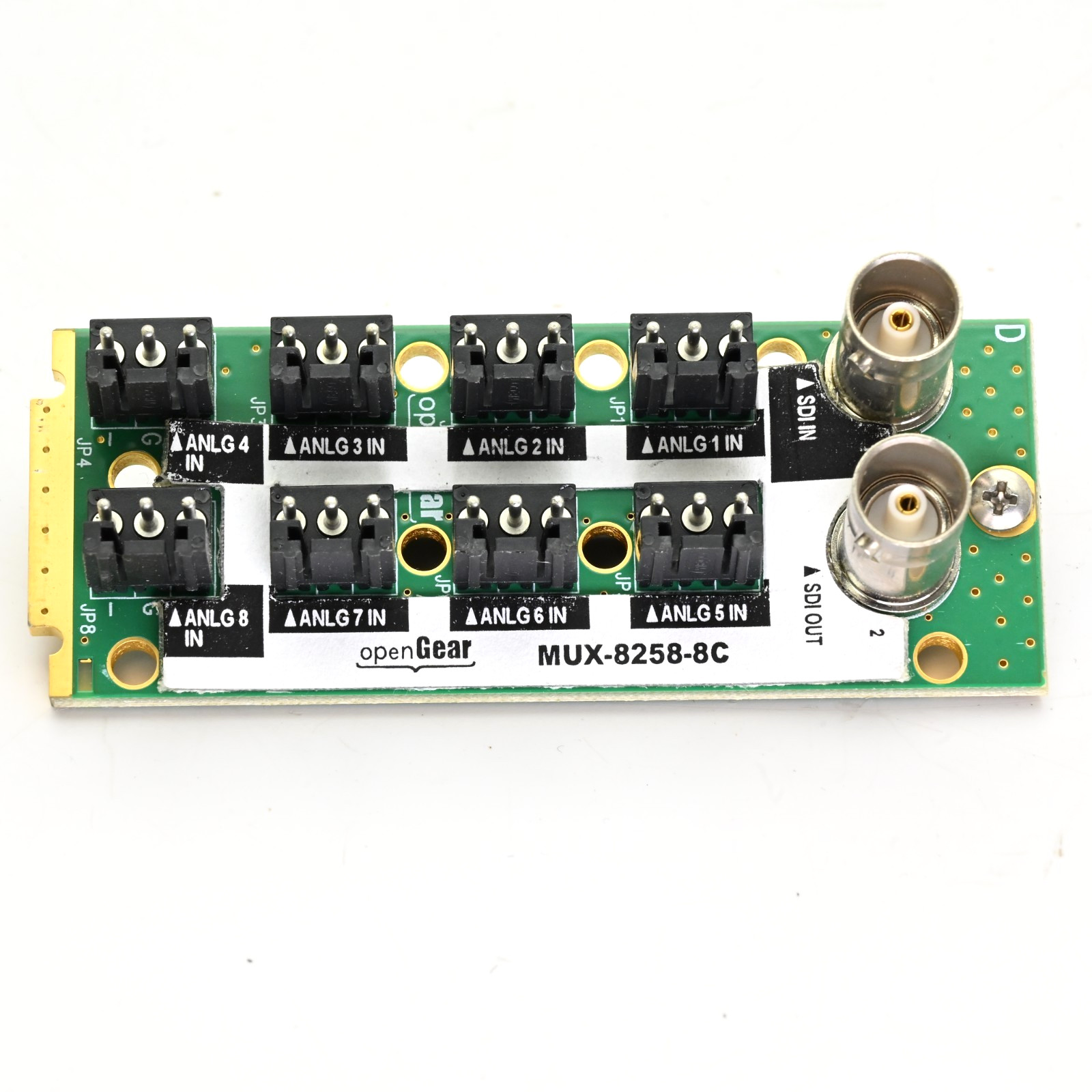 Ross Open Gear MUX-8258-8C HD/SD SDI Analog Audio Embedder w/ backplane