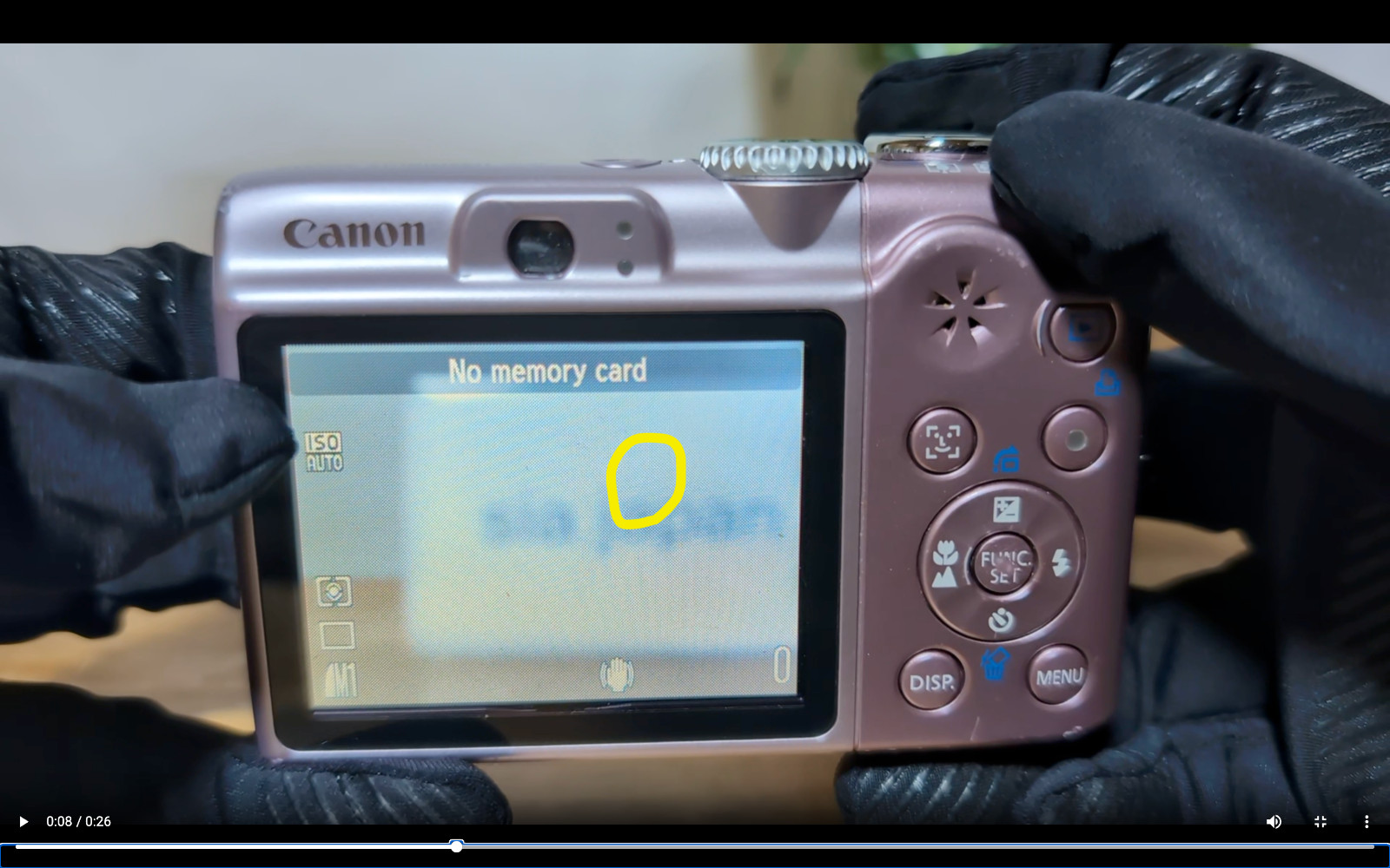 LCD has dark spot Canon PowerShot A1100 Digital Camera IS 4x Zoom 12.1MP English