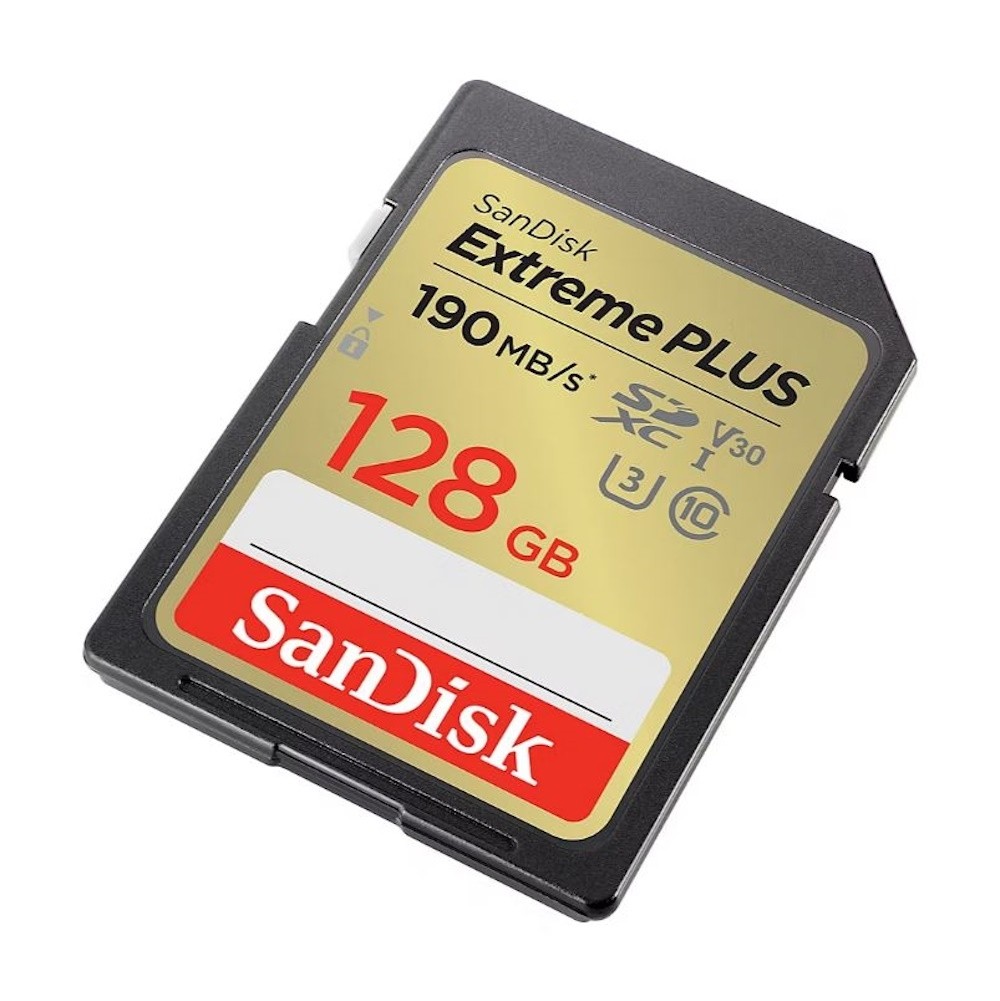 SanDisk Extreme PLUS SDXC UHS-I card, 128GB SDSDXWA-128G