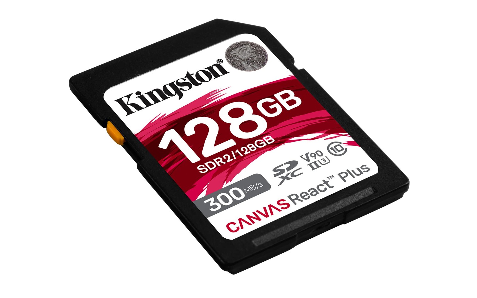 Canvas React Plus 128GB SD Card | SDXC UHS-II | 300R/260W U3 V90 | Full