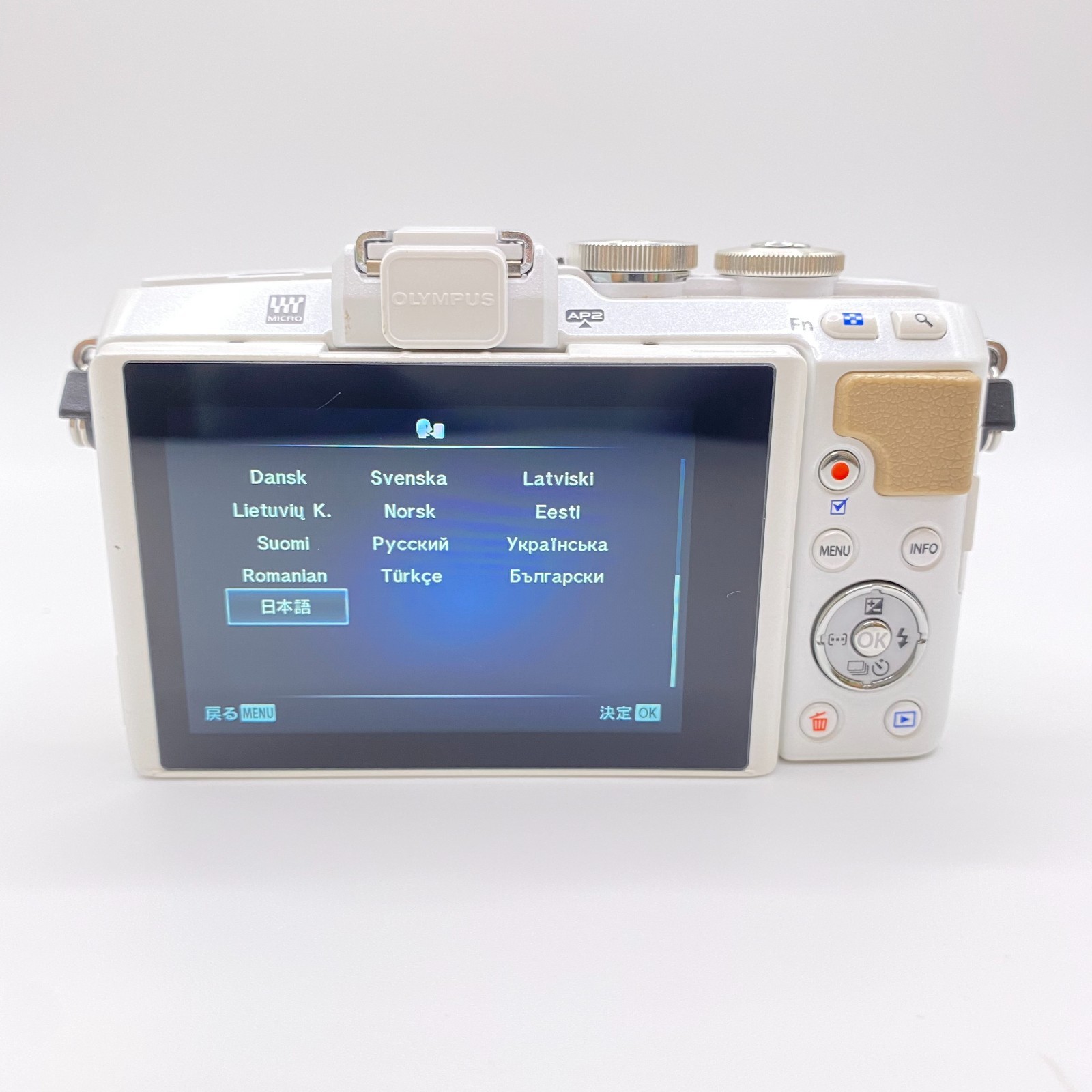 N.MINT OLYMPUS PEN Lite E-PL7 Mirrorless White Camera M.Zuiko 14-42mm From Japan