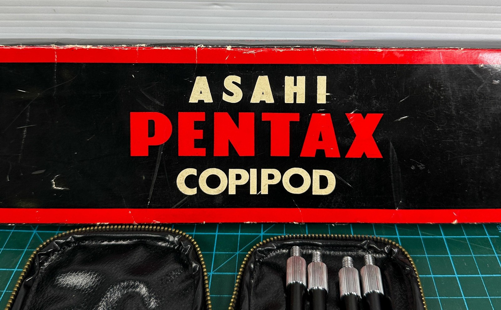 Vintage Asahi Pentax Copipod Camera Table-Top Tripod W/ Case Manual Box Japan