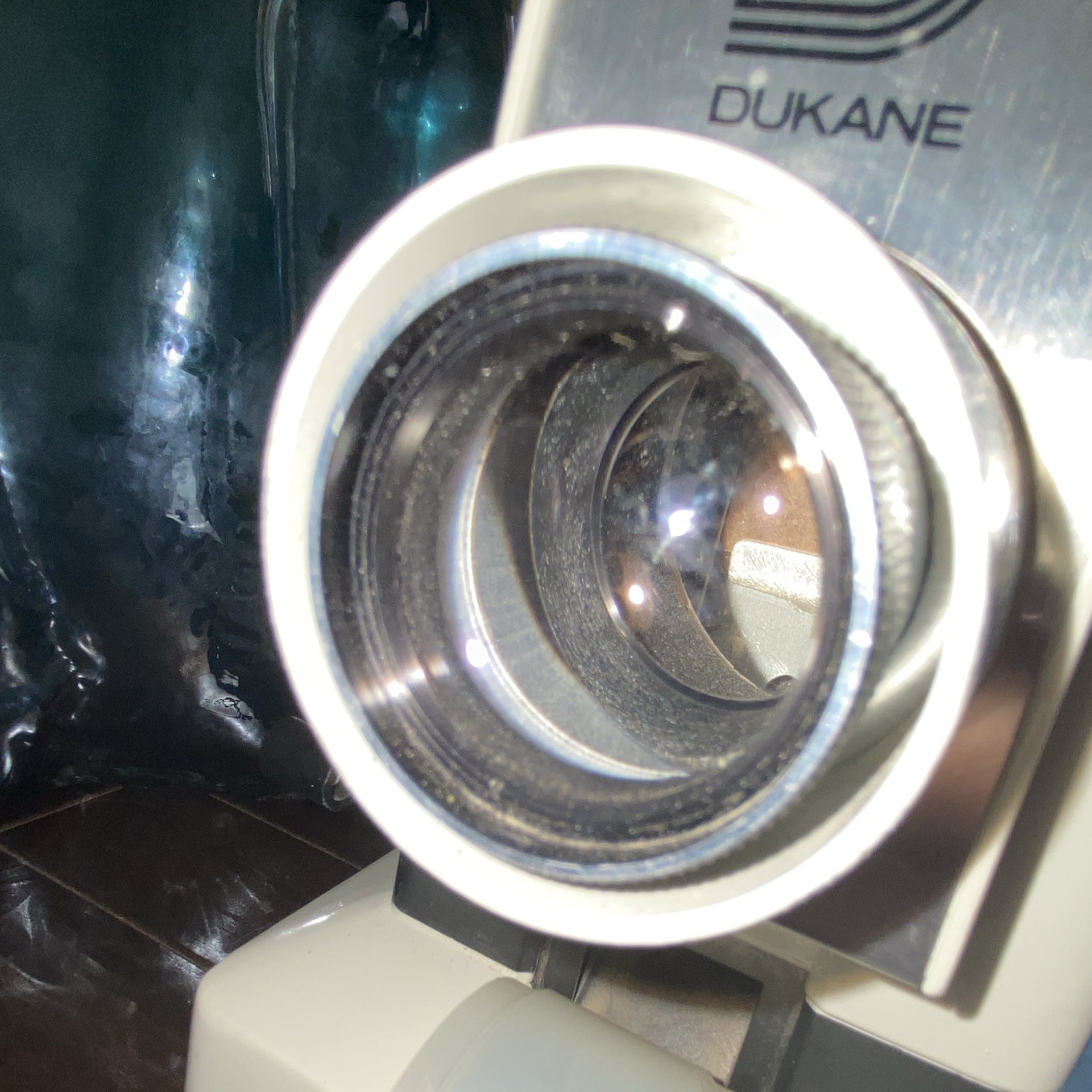 Vintage Dukane 28A33 35mm Filmstrip Projector Tested Works w/ Case & 2 Filmstrip