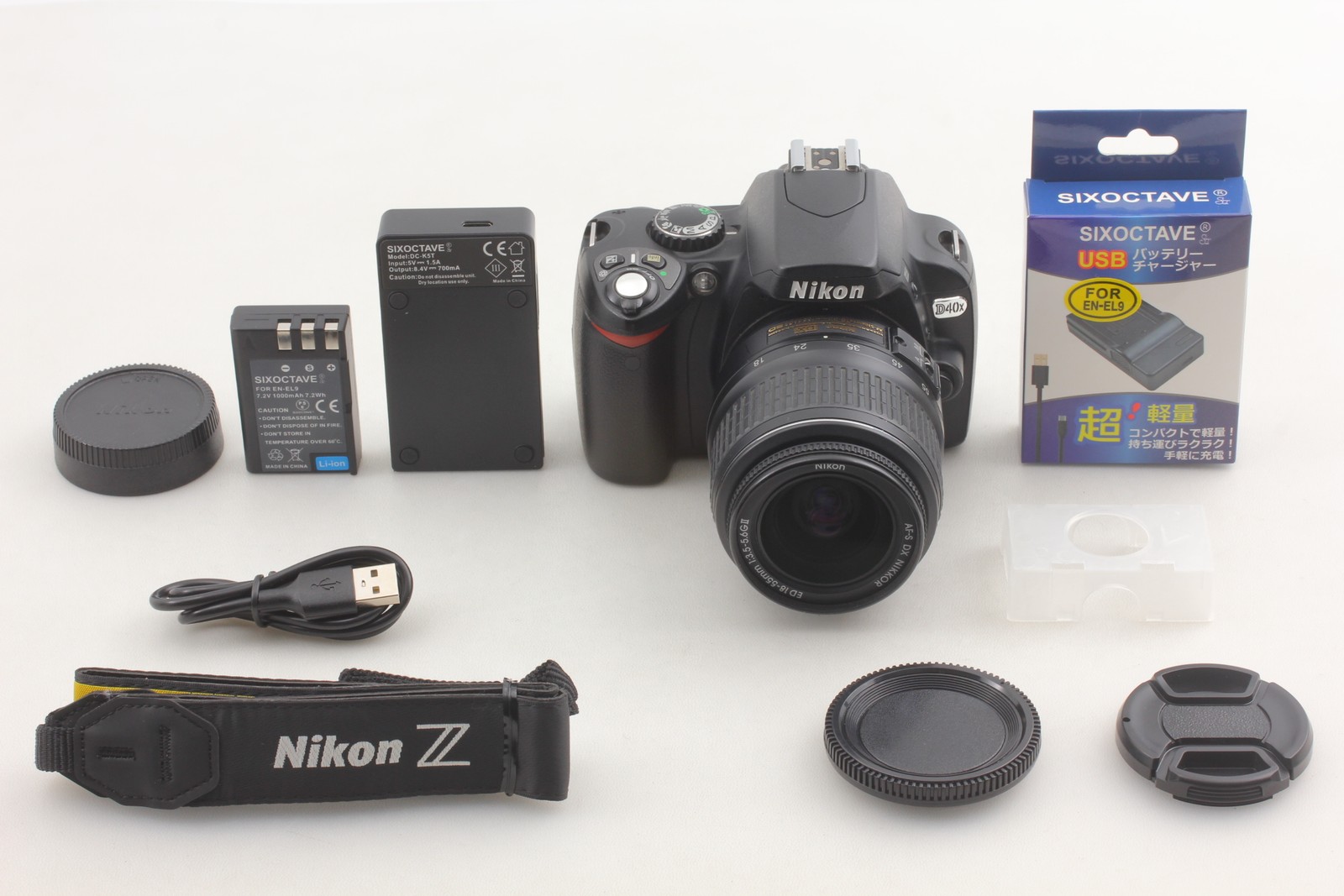 SC6034 [Top MINT] Nikon D40X 10.2MP Digital SLR Camera AF-S 18-55mm G Lens JAPAN