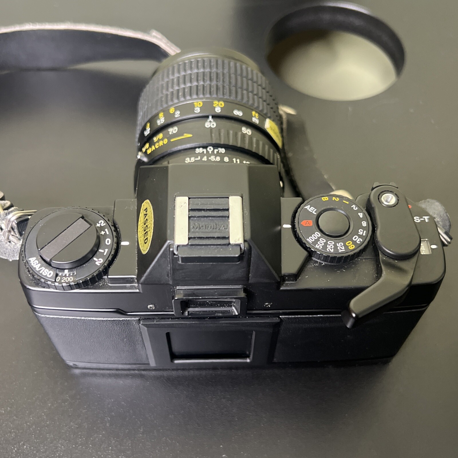 Mamiya ZM Quartz Camera Tested Works Osawa Mark 2 Lens Flash READ DESCRIPTION