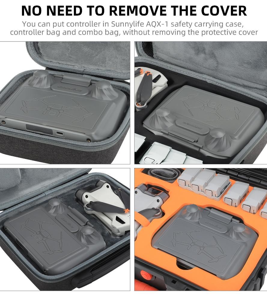 2 in1 Remote Control Screen Protective Cover Sun Shade Hood For DJI RC/Mini 3 Pr